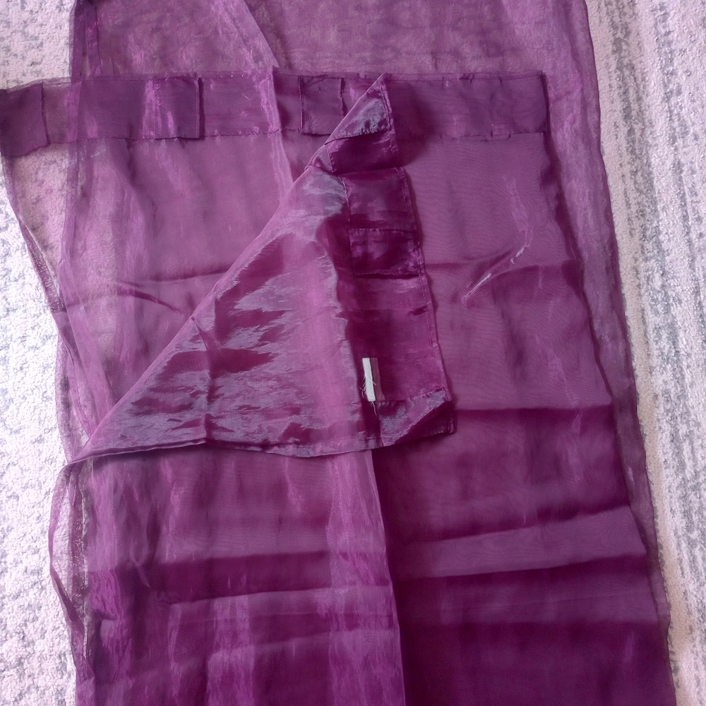 Ikea Sarita Purple Sheer Curtains